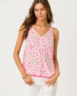 Lilly Pulitzer Florin Reversible Straight Hem Top - Pink