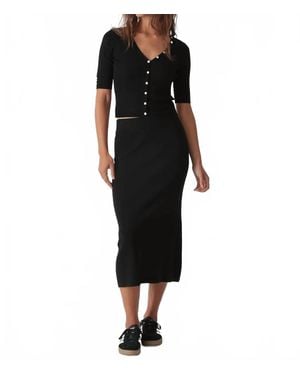 Electric and Rose Asher Midi Skirt - Black