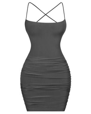 Tresser Bodycon Mini Dress - Black
