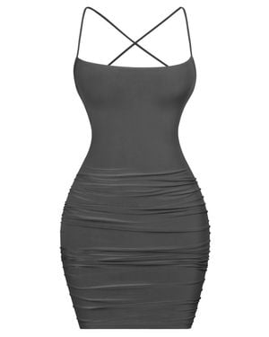 Tresser Bodycon Mini Dress - Black