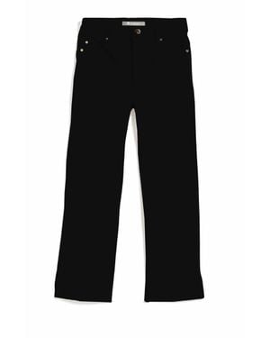 Tractr Crop Flare Jeans - Black
