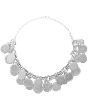 Karine Sultan Coin Necklace - Metallic