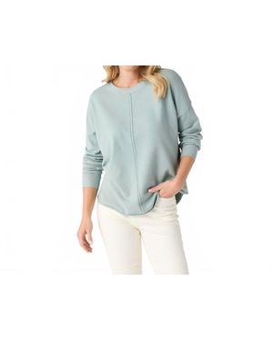 Coco + Carmen Lightweight Heavenly-Luxe Long Sleeve Sweater - Blue