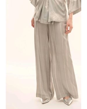 Ottod'Ame Argento Wide Leg Pants - Natural