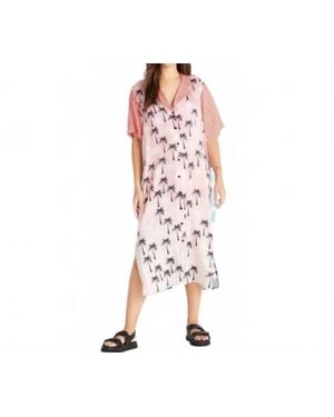 ME 369 Laura Shirt Dress - Pink