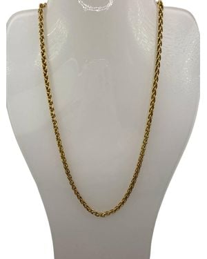 Milano Jewelry Rope Twist Chain Necklace - Gray