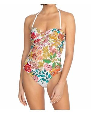 Johnny Was Twist Bra One Piece - Blue