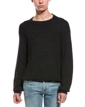 Slate & Stone Ribbed Raglan Crewneck Sweater - Black