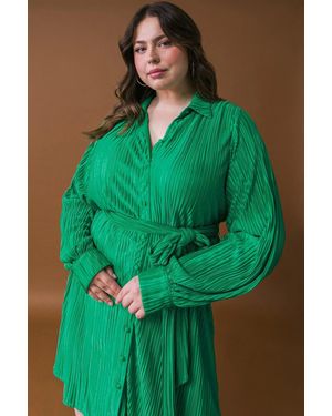 TRUEDAMES Make You Wanna Stay Woven Mini Dress - Green