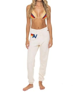 Aviator Nation Logo Sweatpants - Natural