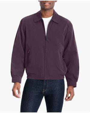 London Fog Auburn Light Weight Zip Front Golf Jacket - Blue