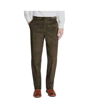 Berle 8 Wale Luxury Italian Corduroy Pant - Green