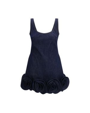 Self-Portrait Cotton Casual Dress - Blue