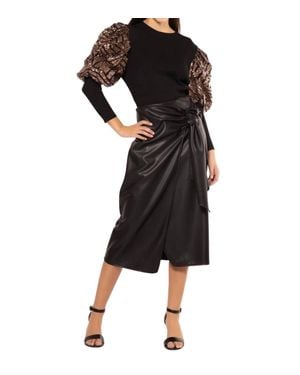 Gracia Glimmering Top - Black