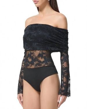 AFRM Lennox Lace Bodysuit - Black