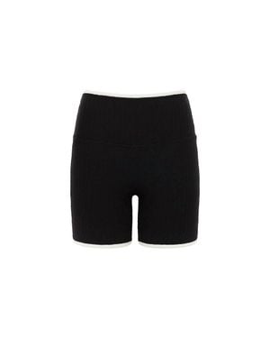Montce Terry Rib Midi Bike Short - Black
