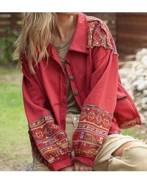 Pol Embroidered Shacket