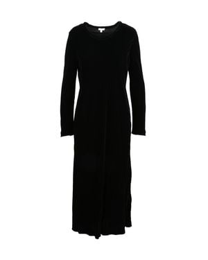 Aspesi Viscose-Blend Velvet Tunic Dress - Black
