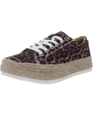 Very G Maria Canvas Camouflage Fashion Sneakers - Brown