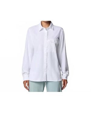 Columbia Wild Cast Long Sleeve Shirt - White