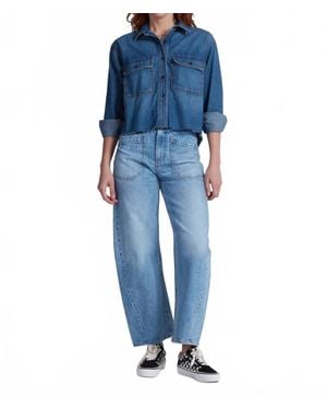 ASKK NY Twisted Barrel Jeans - Blue