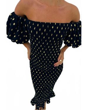 Never Fully Dressed Jojo Off-Shoulder Midi Dress - Black