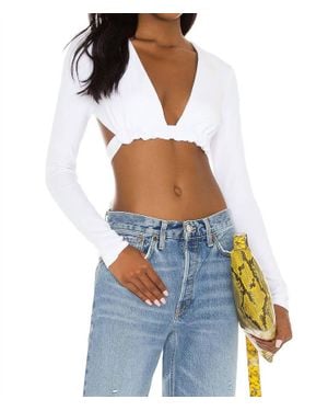 superdown Maya Deep V Top - Blue