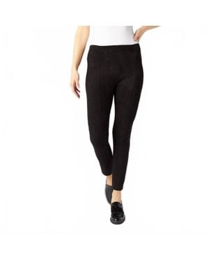 Coco + Carmen Madigan Faux Suede Leggings - Black