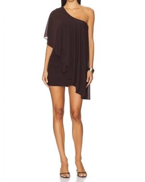 Ronny Kobo Stella One Shouder Mini Dress - Black