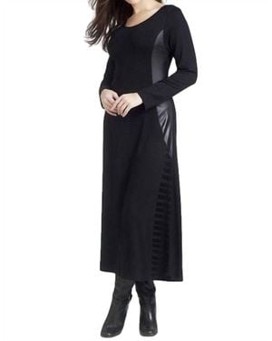 Angel Sheer Panel Maxi Dress - Black