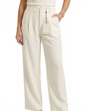 Miou Muse Monroe Linen Pants - Natural
