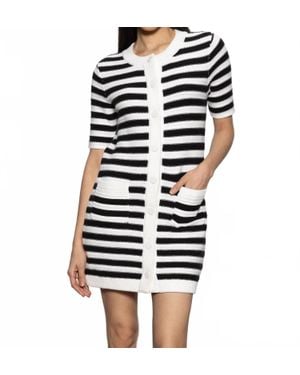 Sanctuary Button Frontt Knit Dress - White