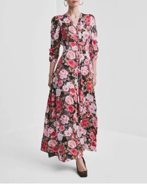 byTiMo Midnight Rose Satin Dress - Red