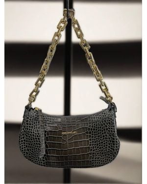 Berge' Terra Zip Top Handbag - Black