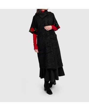 Alembika Curtain Call Boucle Duster Jacket - Black