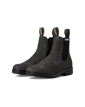 Blundstone Bl1630 Boots Rustic Leather Ankle Chelsea Htat1685 - Black
