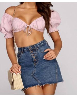 O.VIANCA Crop Top - Blue