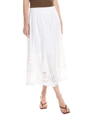 Rag & Bone Clem Lace Midi Skirt - White