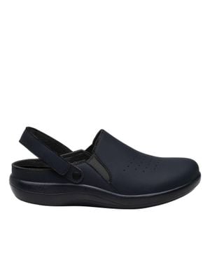 Alegria Skillz Wide Slingback Clogs - Blue