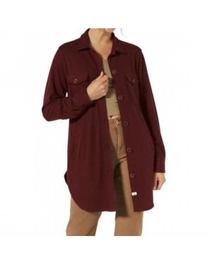 7 Diamonds Generation Buttery-Soft Shacket - Red