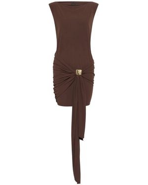 Marella Scena Structured Mini Dress - Brown