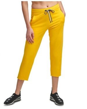 DKNY Activewear Drawstring-Waist Sweatpants - Yellow