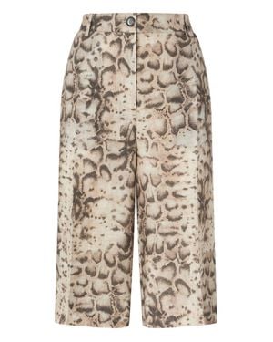 Pinko Snake Print Pleat Shorts - Blue