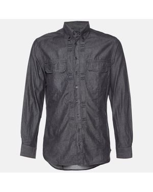 Just Cavalli Cotton Button Down Shirt - Gray