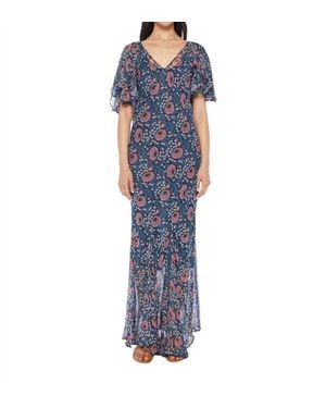 Natalie Martin Ramya Maxi Dress - Blue