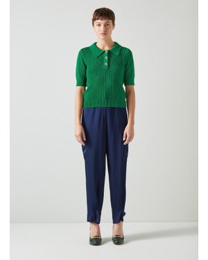LK Bennett Athena Jersey Tops - Green