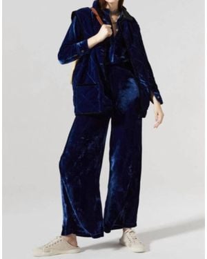 Lanhtropy Luna Velvet Pant - Blue