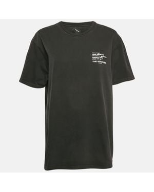 The Kooples Logo Print Jersey Crew Neck T-Shirt - Green
