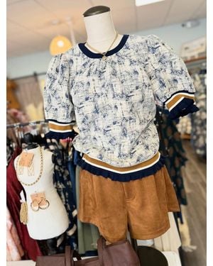 Voya Abstract Top - Gray