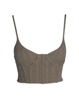 Acne Studios Cropped Tank Top - Gray